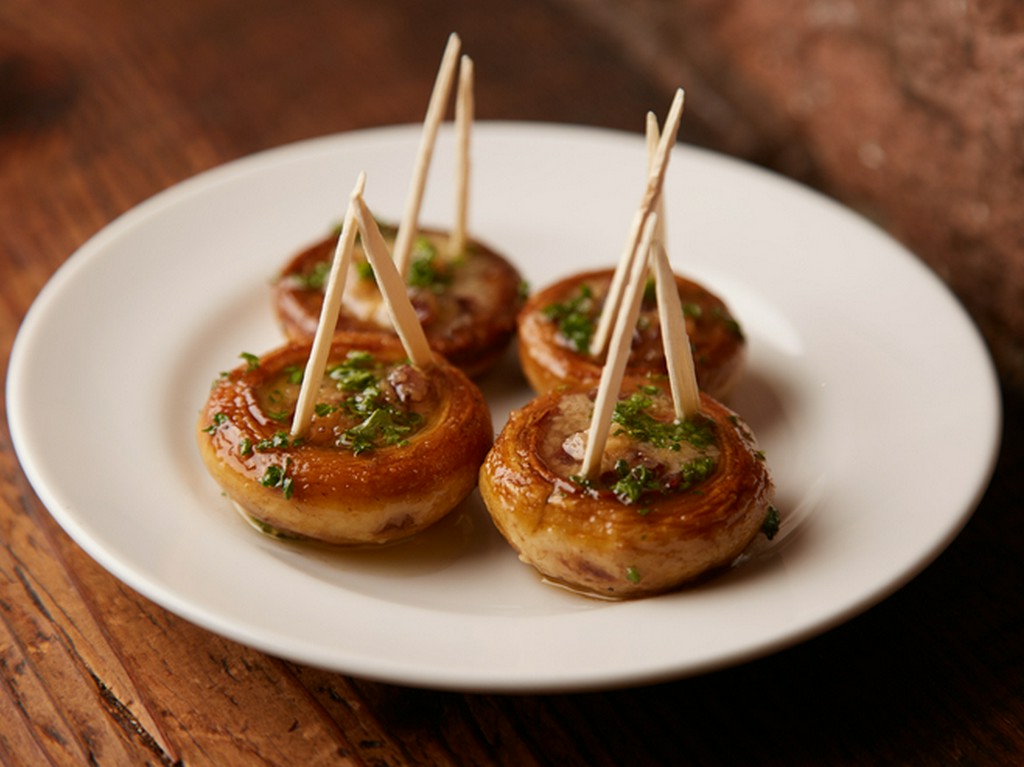 マッシュルームの鉄板焼き