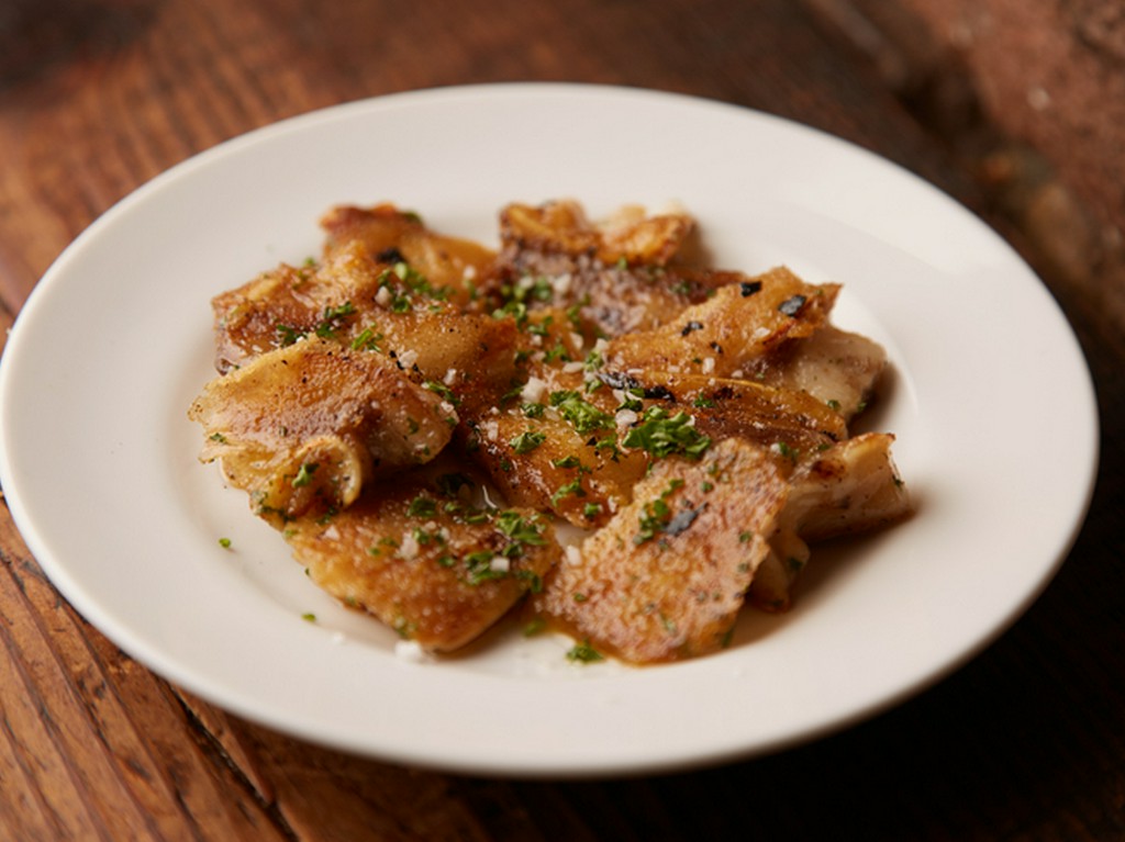 豚耳の鉄板焼き