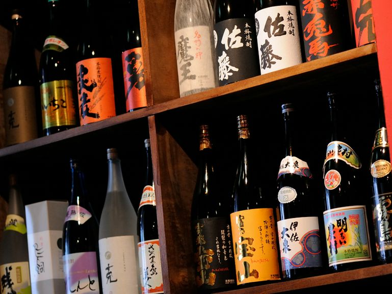 店主の好みを反映した焼酎