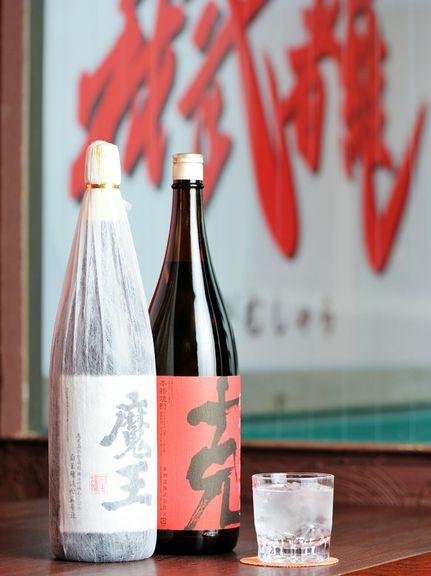 メニューに並ぶ焼酎