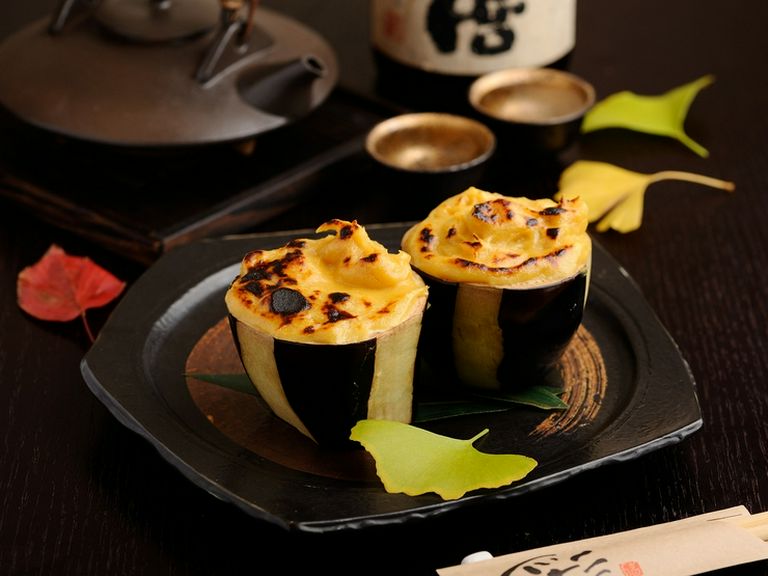 風味豊かなオリジナルブレンドの味噌でいただく『加茂茄子田楽』