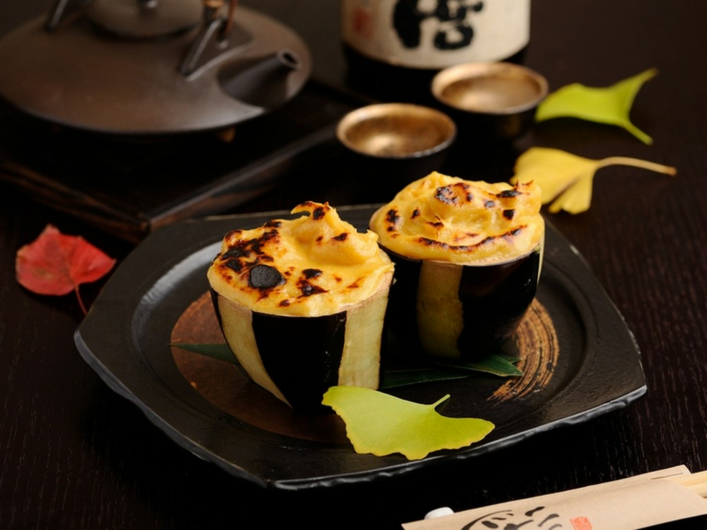 風味豊かなオリジナルブレンドの味噌でいただく『加茂茄子田楽』