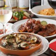 瀬戸内の魚介類など関東では珍しい食材や、旬の食材を取り入れています。またそれらを意外な組み合わせで料理するなど、新メニューの開発も積極的にしています。他では食べられないメニューの豊富さが自慢です。