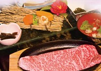 特撰近江牛ステーキ・季節の前菜・季節の炊き込みご飯・おみそ汁