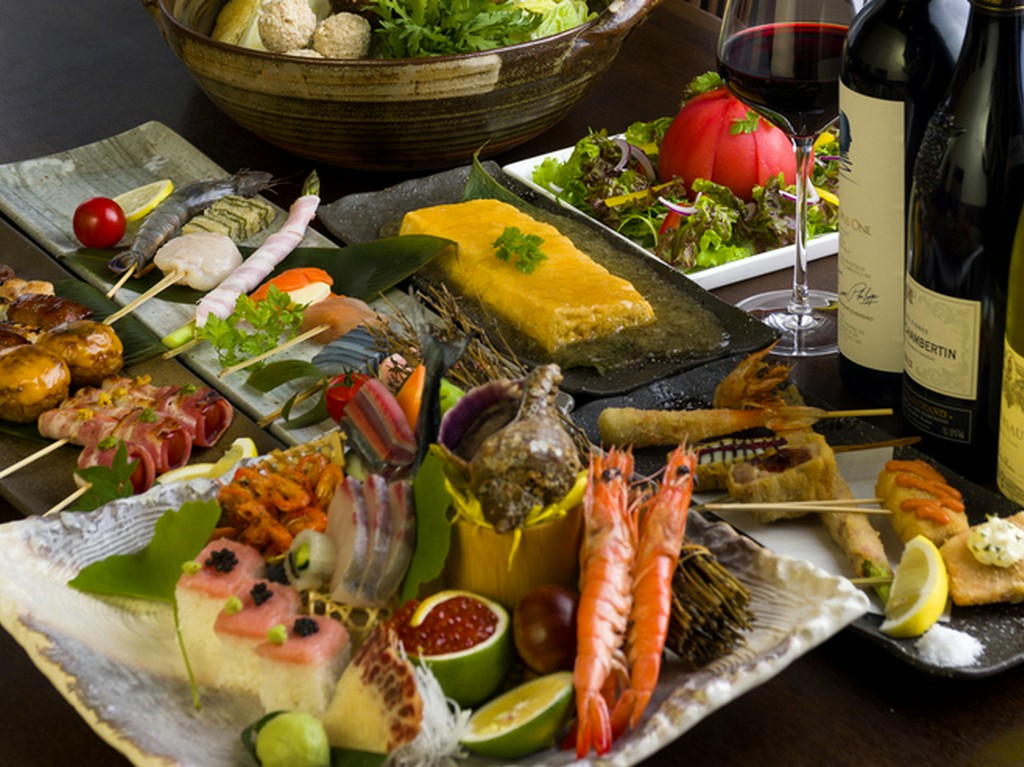 宴会にぴったり！　2時間の飲み放題付きコース料理