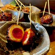 半熟玉トロ豚焼き串4本セット