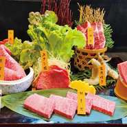 厳選された米沢牛と山形牛はこの上なしの美味しさです！！

※盛り合わせ内容は入荷状況により内容が変更になる場合があります。
※写真は（2人前）です