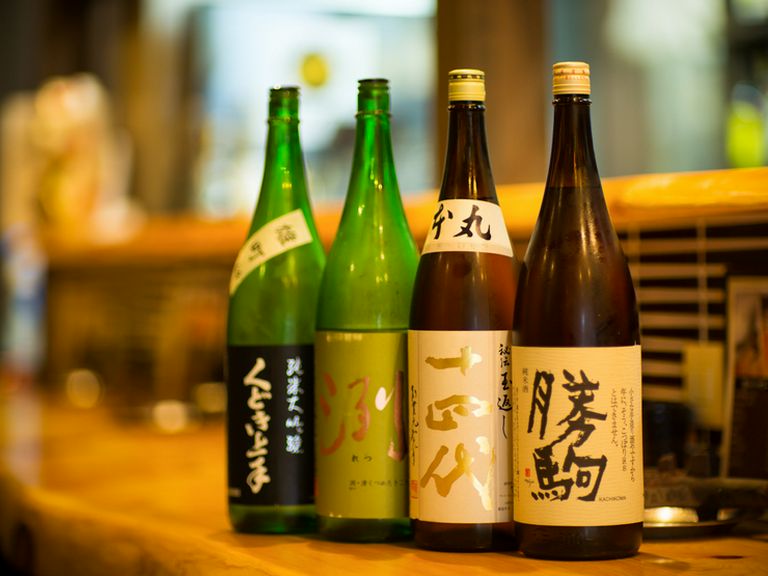 ズラリと揃えられている魅力的な銘酒の数々