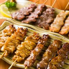 山形県ブランド豚肉「天元豚」のさまざまな部位を使った『串焼』