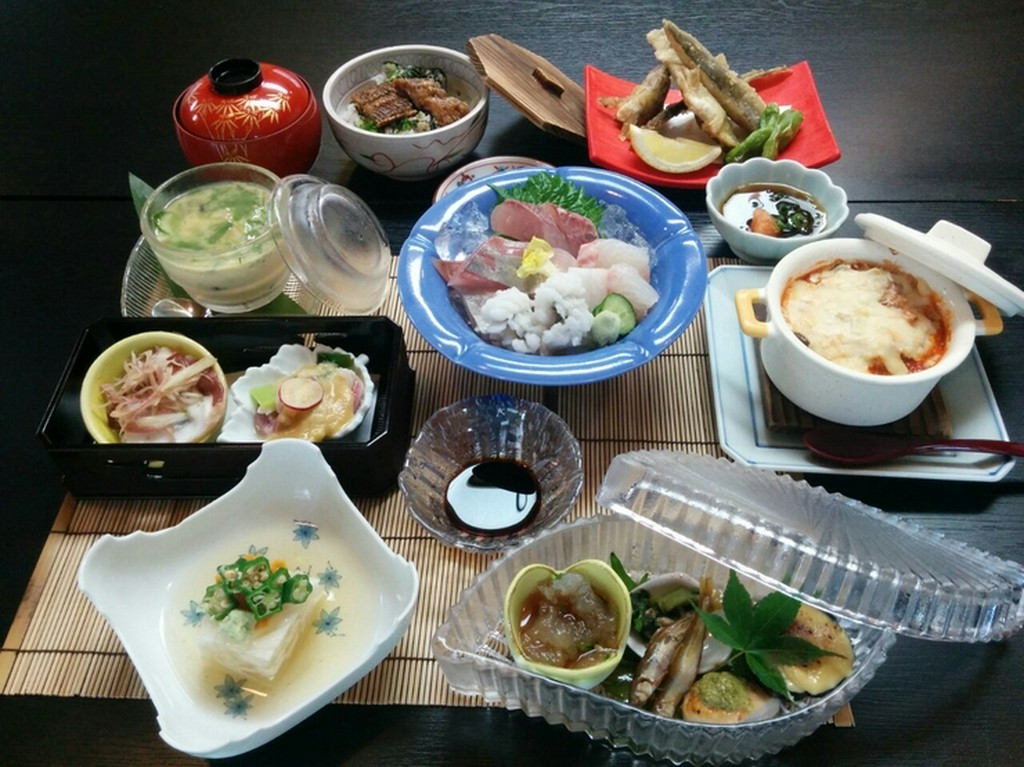 夏のコース料理一例