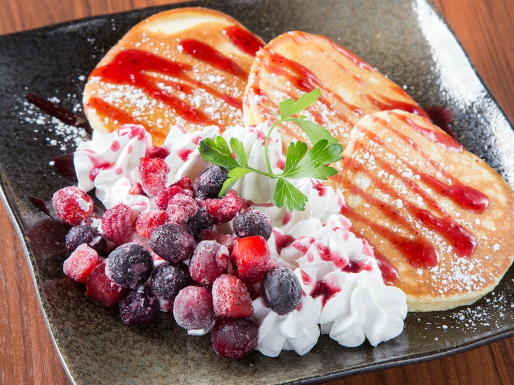 甘いモノは別腹!? 『パンケーキ（ホイップ＆ベリー）』