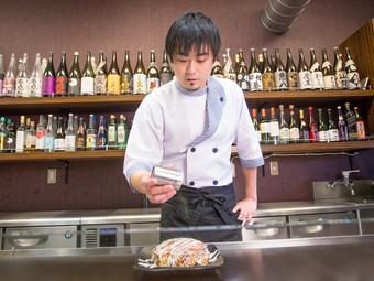 焼酎アドバイザーとして料理に合ったお酒を提案