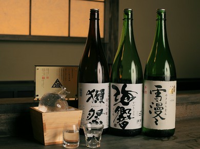 焼酎、日本酒、ワインにもこだわっています