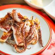 いかの生干焼き