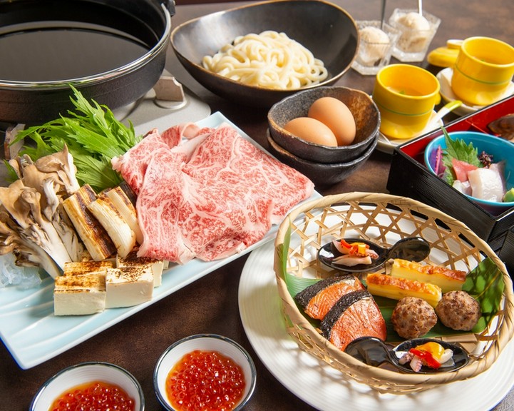 北斗市おぐに牧場さんの黒毛和牛のすきやきもご用意