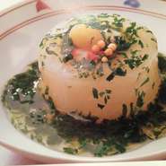 大根の煮付け生のりあんかけ