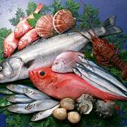 毎日、厳選した鮮魚を仕入れています。魚介は、何よりもまずその鮮度が大切だと思っています。新鮮な魚介類を扱うからこそ、素材を生かすためのオリジナルのソースづくりにも力が入ります。