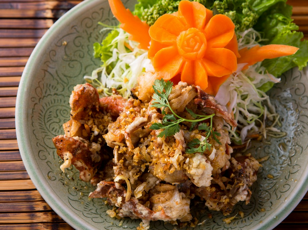 香りと辛みが刺激的な『ソフトシェルクラブの黒胡椒風味』