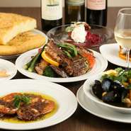 イタリアのシチリア島で修業したシェフの簾内氏による料理の数々が堪能できます。日本人の繊細さがイタリア料理の新たな魅力を引き出しています。ソーセージなども自家製です。