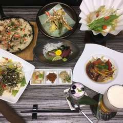 秋、旬紙鍋コース