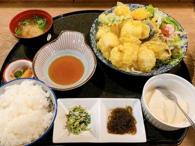 ランチ♪活はも 天ぷら定食 【テイクアウトできます】