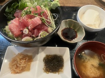 ランチ♪数量限定！【中トロ入り】生本マグロ鉄火丼 【テイクアウトOK！】