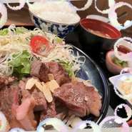 【数量限定！】黒毛和牛サイコロステーキ定食【売り切れゴメン！】