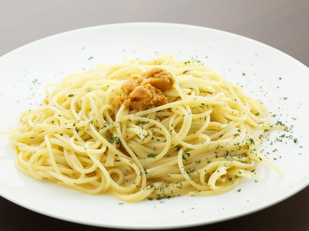 生ウニだけで濃厚な風味を醸し出した『国産ウニのスパゲティー』