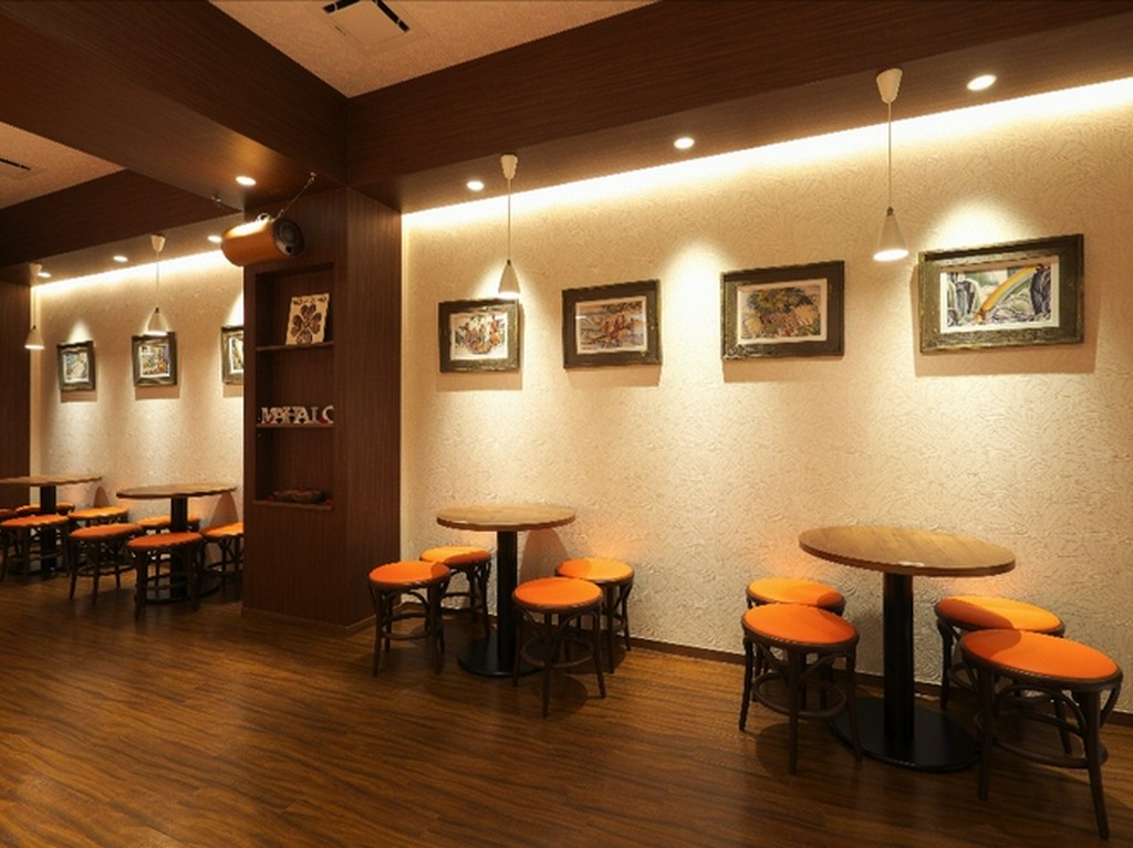 コーヒーを飲みながら、のんびりハワイ気分を満喫