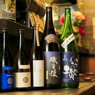 『お刺身』や『おばんざい』に合う銘柄日本酒を各種取り揃えております。お奨めは店主にお尋ねください。