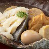 関西炊きの出汁が深い味わい『能登屋のおでん盛り合わせ』　　冬季限定