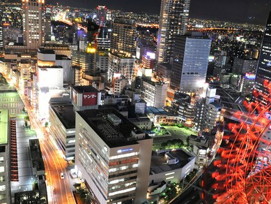 大阪キタの高層階からの夜景をお楽しみ下さい