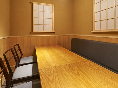 プライベート重視の静かな個室で
