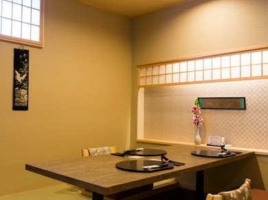 しっとりと上品な個室で特別な日のおもてなし