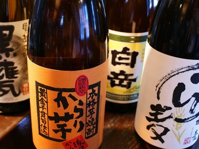 こだわりの焼酎を含む飲み放題がお得！