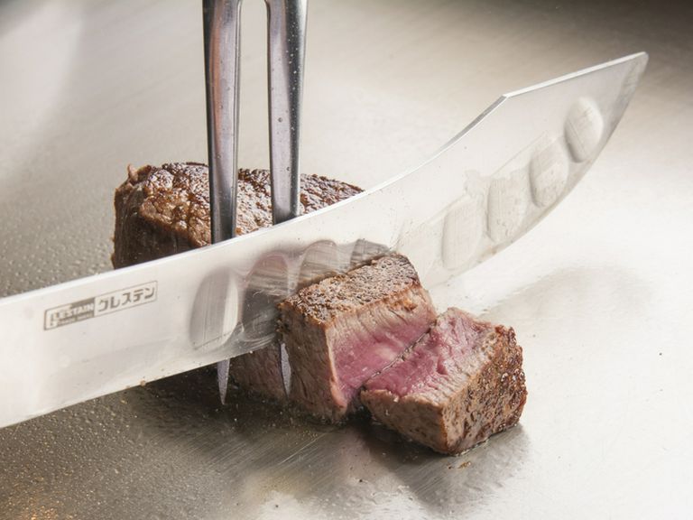 最高級の宮崎牛のおいしさを引き出す、絶妙な焼き加減