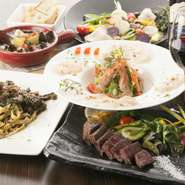 最高級の宮崎牛のヒレ肉を使っている鉄板焼き、宮崎採れの魚など、自慢な料理をリーズナブルに楽しめます。