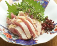 一緒に提供する七輪で炙ってお召し上がりください。