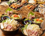 比内地鶏の一品料理・お造り・炭焼き・お鍋まで比内地鶏を余すことなく堪能できるプレミアムなコースです
