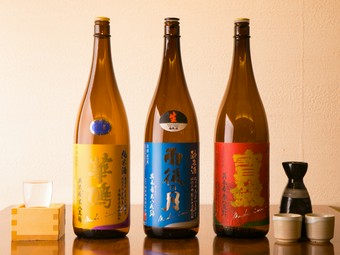 料理を一層引き立てる呉の地酒も当店の魅力のひとつ