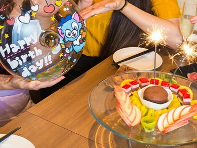 「お誕生日」「記念日」に！アニバーサリープレートをご用意