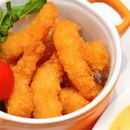 パクパク食べれる、エビのフライです