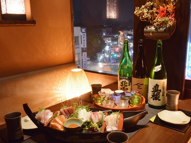 夜景の見える席有