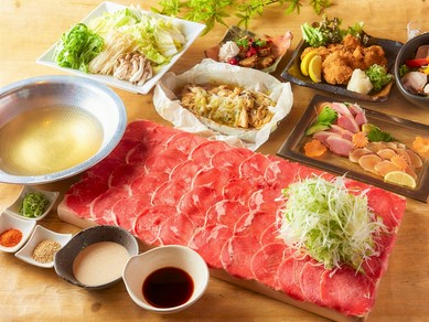 【イチオシ】贅沢に牛タンを使用した絶品牛タンしゃぶしゃぶ！