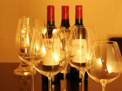 グラスにまでこだわって提供するワイン