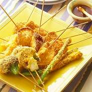 豚ロース・鶏ささみチーズ・うずらの卵・紅ショウガ・蓮根