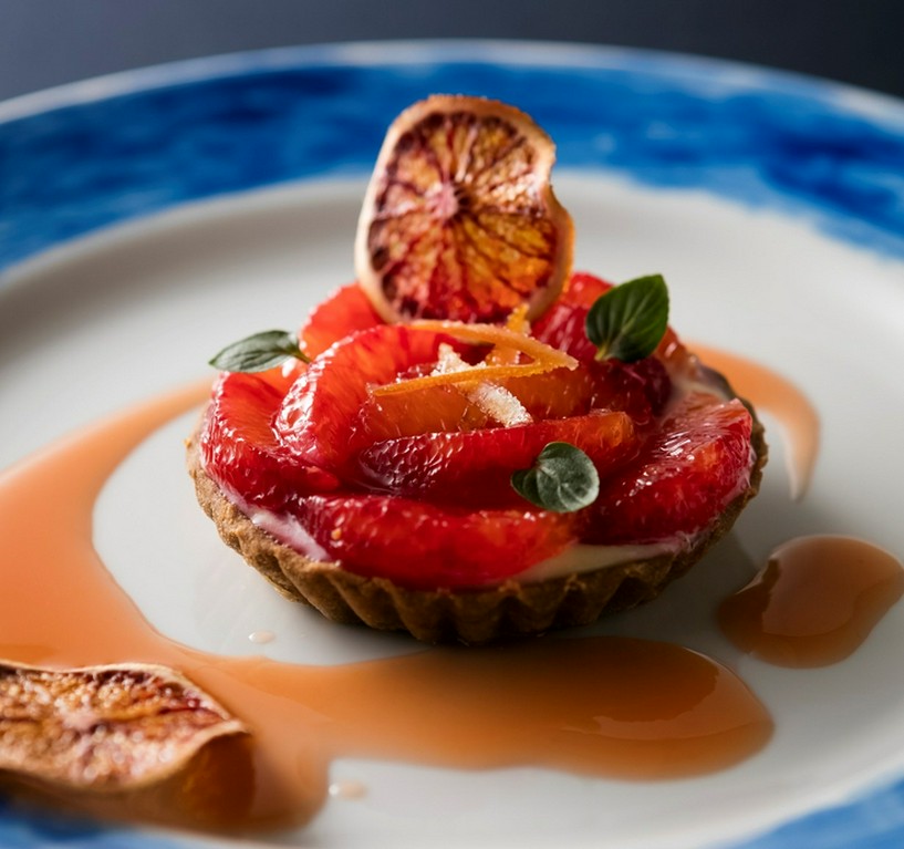 ブラッドオレンジのクロスタータ