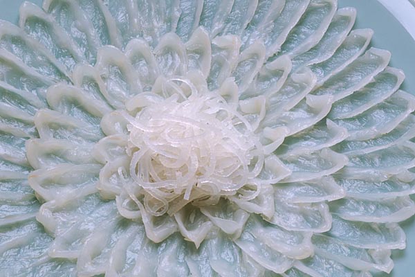 Wild tiger pufferfish course