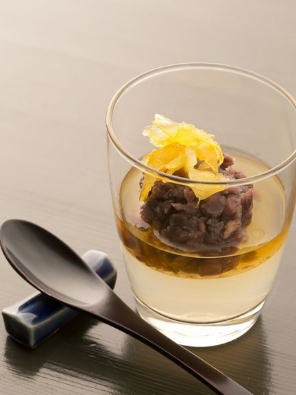 長野県の糸寒天を使用した『寒天ぜんざい』