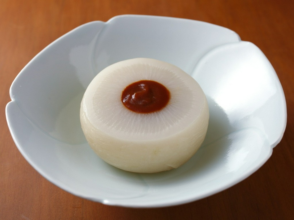 下御霊神社の湧き水で炊いた『京北のかぶらのふろふき』